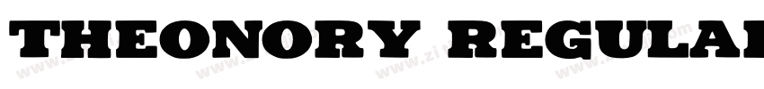 Theonory Regular字体转换